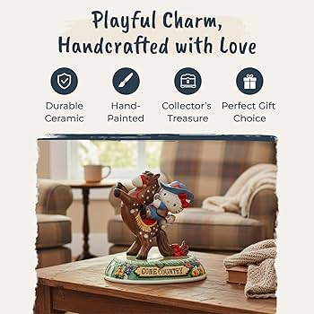 Amazon.com: Hello Kitty Cowgirl Giddy Up Figurine, 6.325